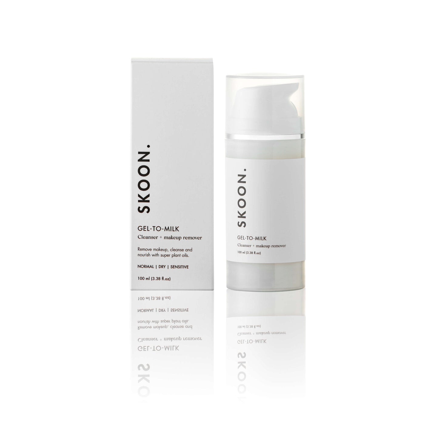 SKOON. GEL-TO-MILK Cleanser + make-up remover