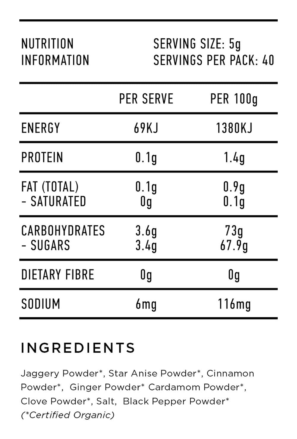 Authentic Chai 200g