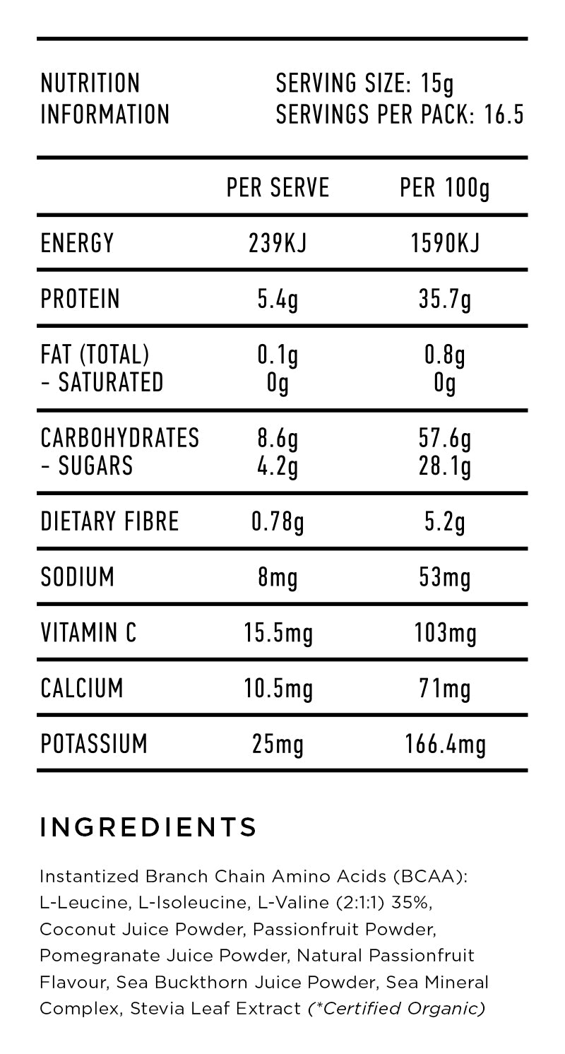 Tone BCAA+ Passionfruit 500g